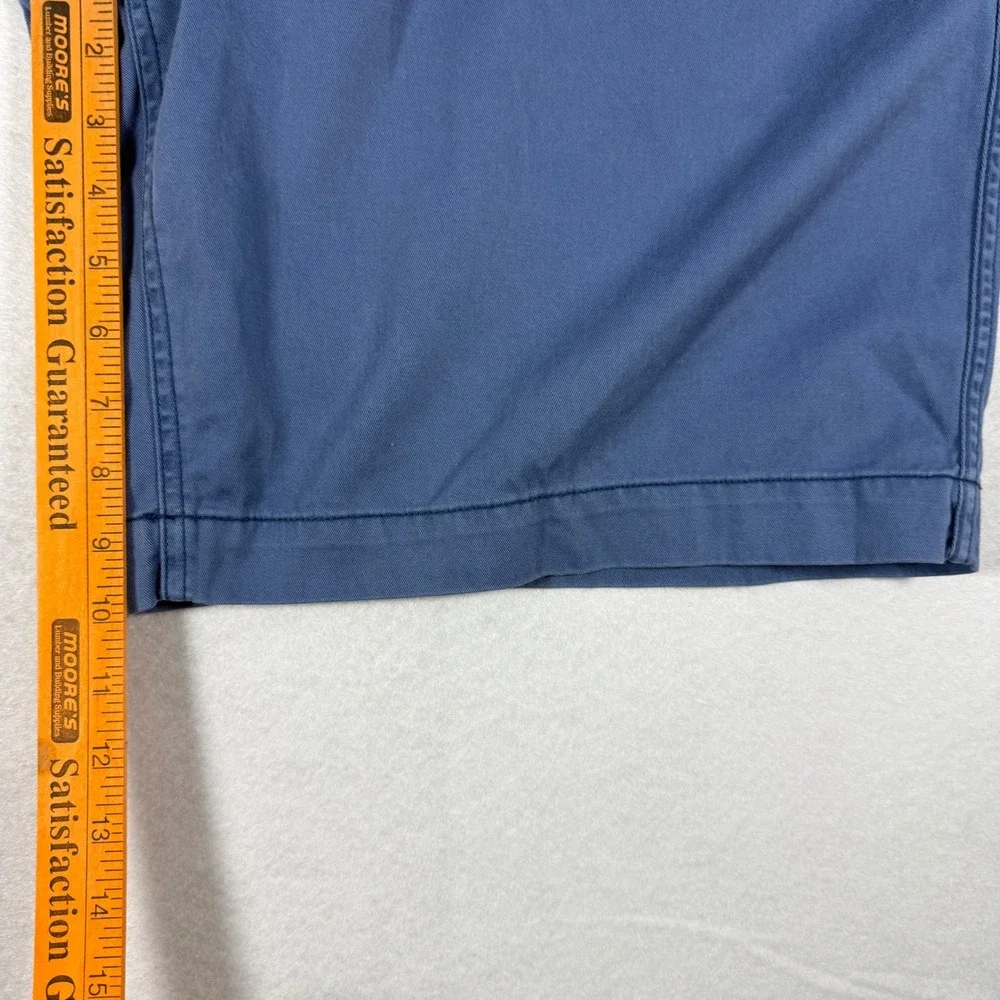 Polo Ralph Lauren Relaxed Fit Shorts Mens 38 Blue Chino Cotton Red Pony Logo